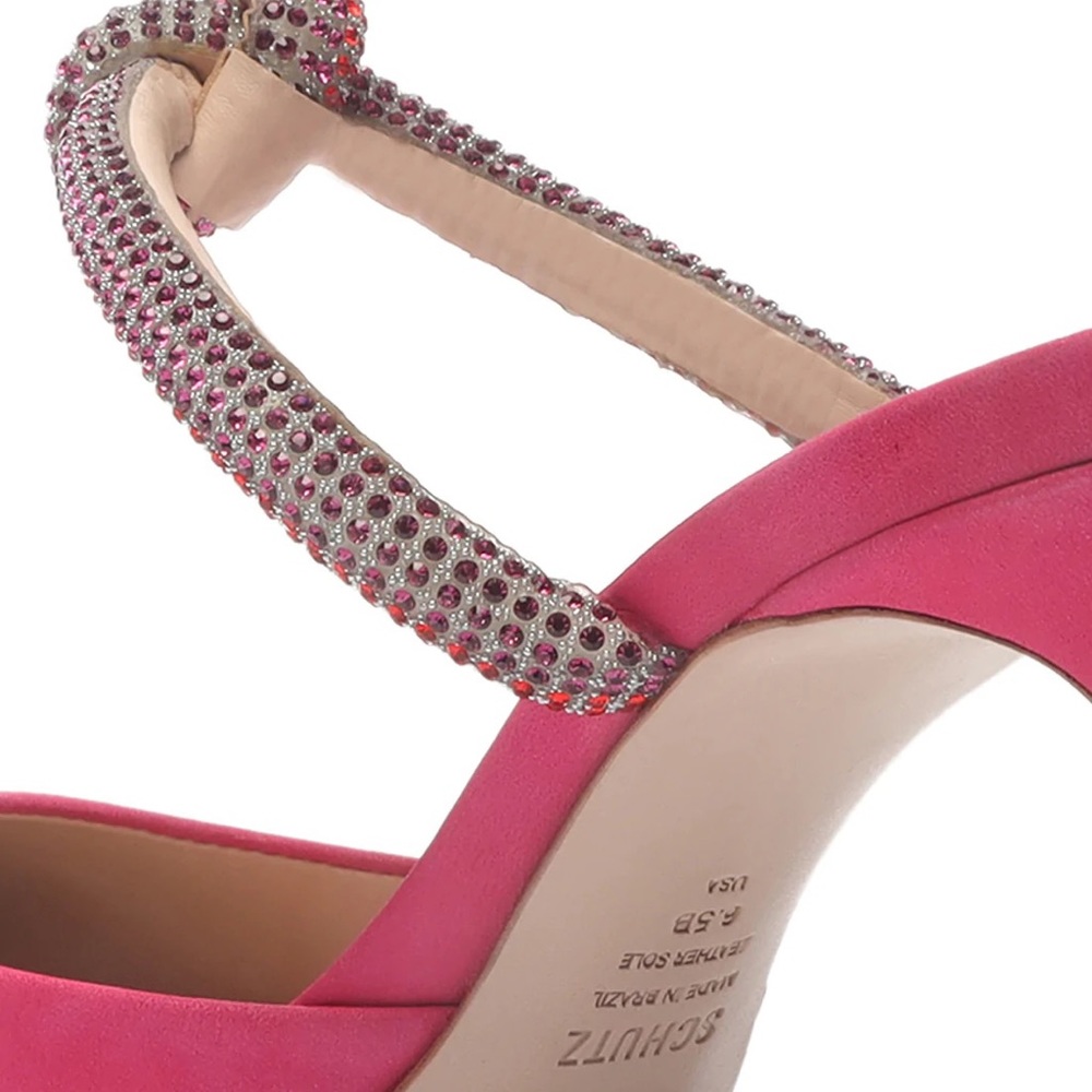 Schutz Pearl Leather Mule - Picture 2 of 6
